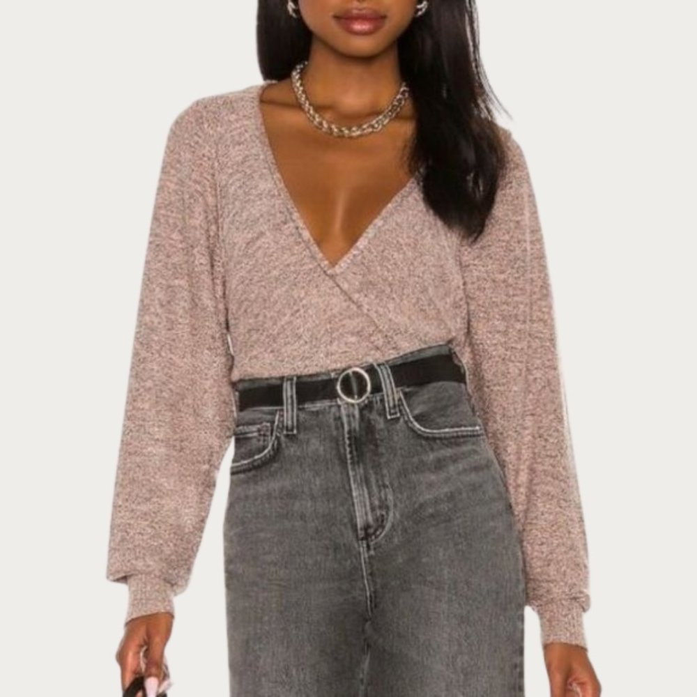 Free People Going For Gold Sweater Rose